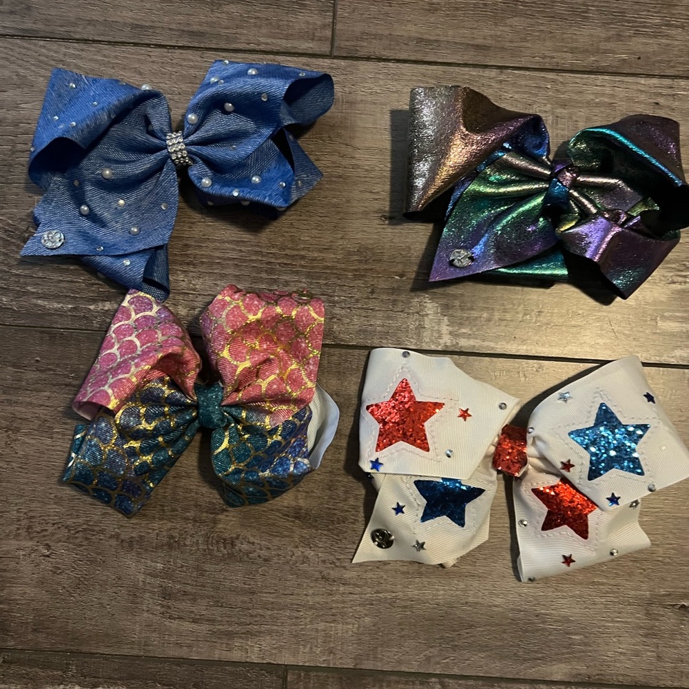 JoJo Siwa Blue, Multicolor, Pink, White Hair Bows